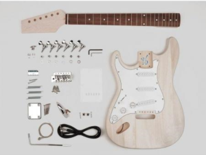 Elektrische gitaar bouwpakket linkshandig